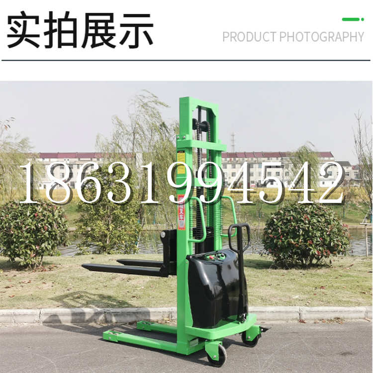 南开区电动叉车堆高车液压铲车电瓶1吨2吨站驾步行式小型全自动叉车